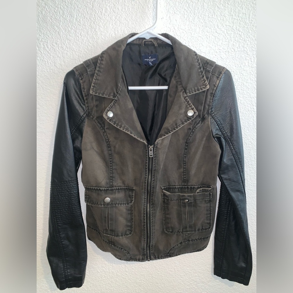 American Eagle pleather jacket